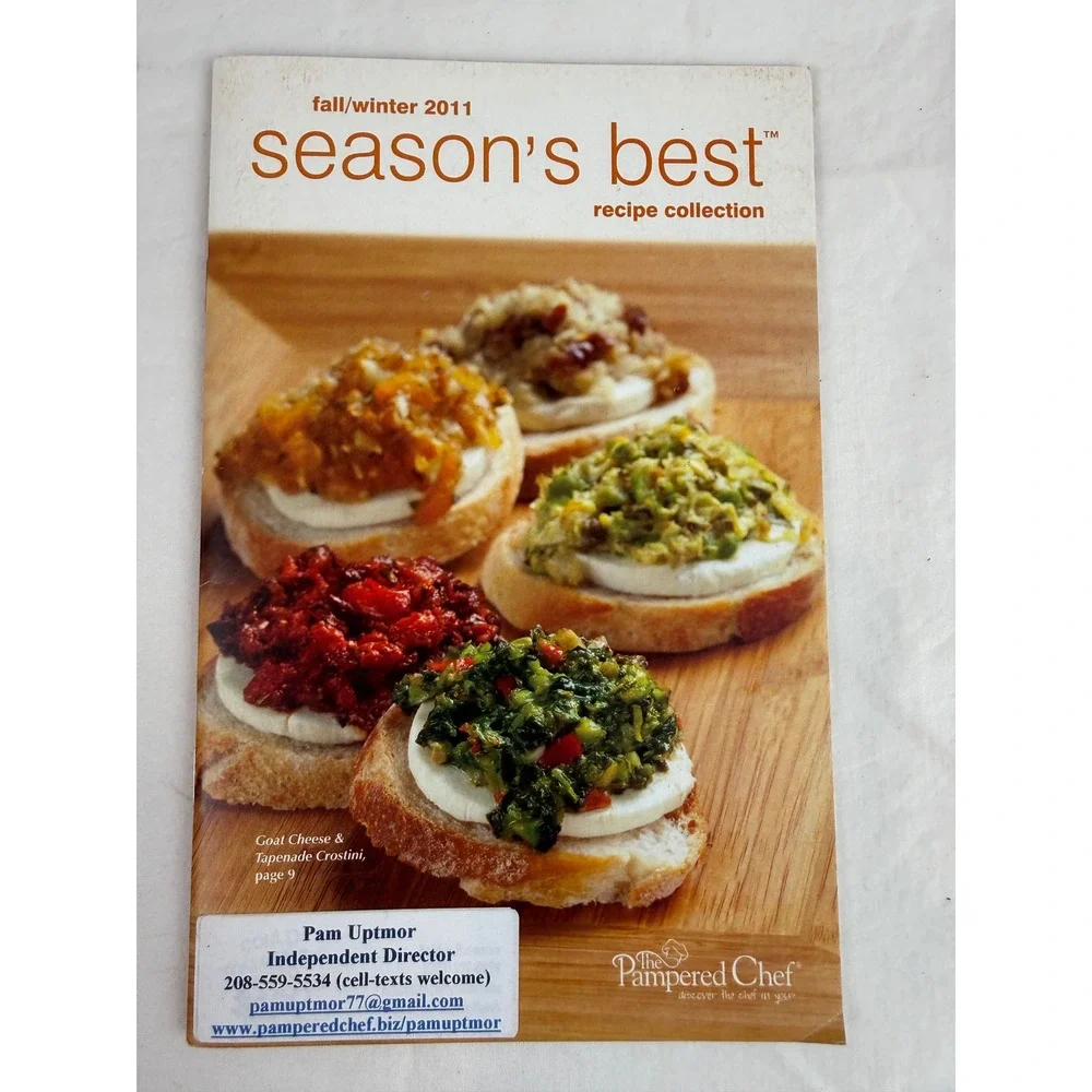 Pampered Chef Seasons Best Recipe‎ Book Lot of 5 2011-2020 Cookbooks Multi-Year